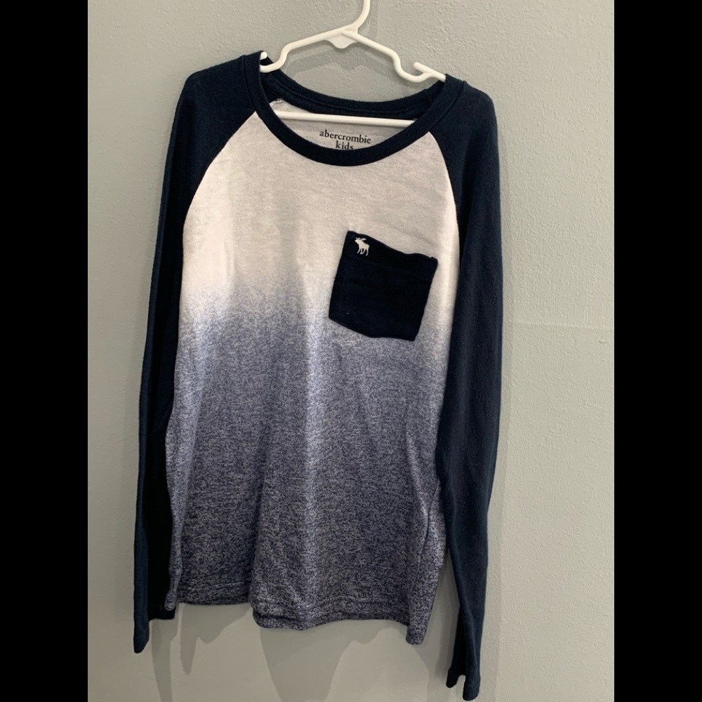 Boys ombré baseball sweater